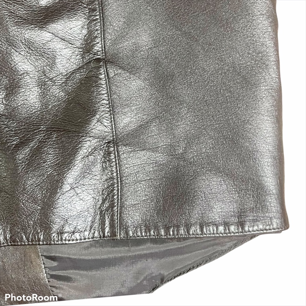 Adler Vintage leather button moto vest brown L - Picture 6 of 16